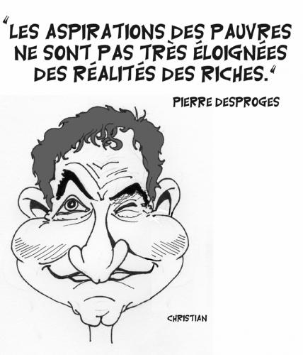 Cartoon: Pierre DESPROGES (medium) by CHRISTIAN tagged desproges,humour,