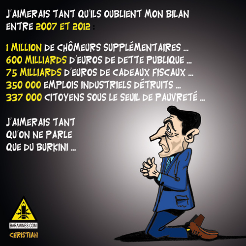 Cartoon: Pour les amnesiques ... (medium) by CHRISTIAN tagged sarkozy
