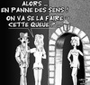 Cartoon: Penurie ... (small) by CHRISTIAN tagged essence,greves,carburant,panne,queue