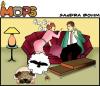 Cartoon: Bla (small) by Sandra tagged mops,dog,streit,man,woman,divorce