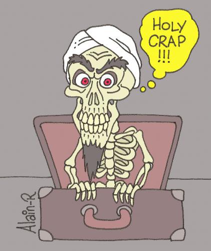 Cartoon: Achmed the dead terrorist (medium) by Alain-R tagged achmed,ventriloque,marionnettehumour