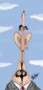 Cartoon: long head man (small) by tooned tagged cartoon,caricature,comic