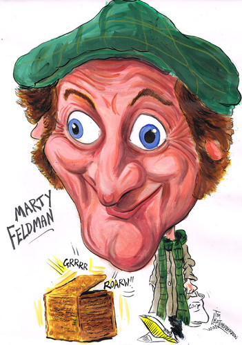 Cartoon: MARTY FELDMAN (medium) by Tim Leatherbarrow tagged marty,feldman,comedy