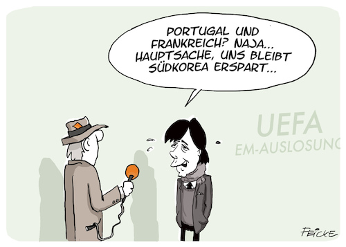 Cartoon: EM Auslosung (medium) by FEICKE tagged fußball,fussball,em,euro,2020,europameisterschaft,national,mannschaft,trainer,bundestrainer,jogi,löw,fußball,fussball,em,euro,2020,europameisterschaft,national,mannschaft,trainer,bundestrainer,jogi,löw