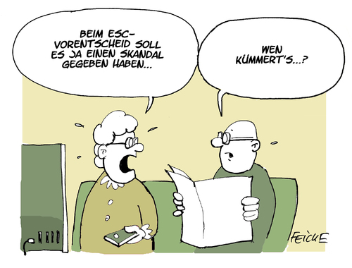 Cartoon: ESC Vorentscheid (medium) by FEICKE tagged eurovision,song,contest,kuemmert,andreas,barbara,schöenberger,sing,lied,grand,prix,skandal,eurovision,song,contest,kuemmert,andreas,barbara,schöenberger,sing,lied,grand,prix,skandal