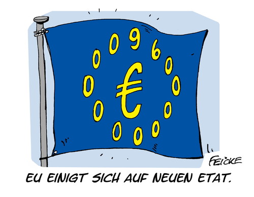 Cartoon: EU Etat (medium) by FEICKE tagged eu,europa,europäische,union,eugipfel,euro,gipfeltreffen,gipfel,merkel,finanzplanung,parlament,finanzen,geld,eu,europa,europäische,union,eugipfel,euro,gipfeltreffen,gipfel,merkel,finanzplanung,parlament,finanzen,geld