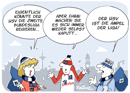 Cartoon: HSV Ampel der Liga (medium) by FEICKE tagged hamburg,ampel,regierung,politik,koalition,bundesliga,zwei,verein,hsv,sportverein,fussball,fußball,hamburg,ampel,regierung,politik,koalition,bundesliga,zwei,verein,hsv,sportverein,fussball,fußball