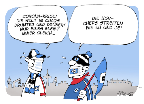 Cartoon: HSV bleibt konstant (medium) by FEICKE tagged corona,hamburg,sportverein,hsv,krise,corona,hamburg,sportverein,hsv,krise