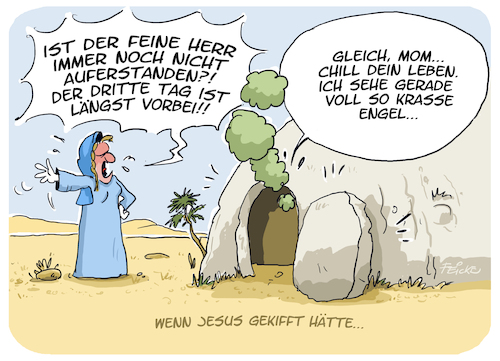 Cartoon: Jesus kiffer (medium) by FEICKE tagged ostern,religion,tradition,cannabis,freigabe,jesus,maria,folgen,btm,ostern,religion,tradition,cannabis,freigabe,jesus,maria,folgen,btm