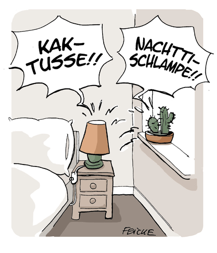 Cartoon: Kakteen im Streit (medium) by FEICKE tagged pflanze,wortspiel,schlampe,tusse,kaktus,kakteen,beleidigung,diss,beef,jugendsprache,pflanze,wortspiel,schlampe,tusse,kaktus,kakteen,beleidigung,diss,beef,jugendsprache