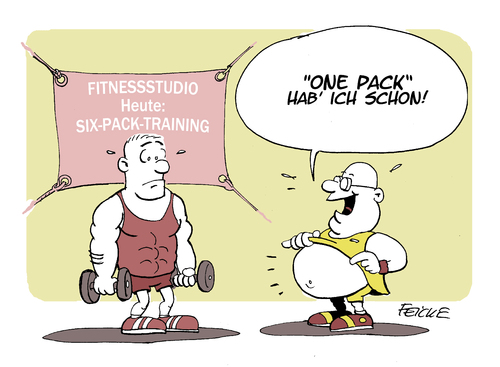 Cartoon: Sixpack (medium) by FEICKE tagged merkt,man,dass,ich,diät,machen,will,merkt,man,dass,ich,diät,machen,will