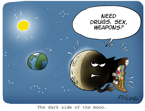 The dark side of the moon