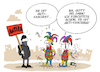 Cartoon: Anti Fasching (small) by FEICKE tagged karneval,fasching,jecken,antifa,demonstration,antifaschismus,feiern