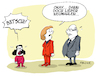 Cartoon: Bätschi (small) by FEICKE tagged spd,sozialdemokrat,partei,nahles,merkel,altmaier,cdu,koalition,groko,bätschi,zitat