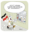 Cartoon: Kassler mit Sauerkraut (small) by FEICKE tagged corona,pandemie,demo,demonstration,polizei,kassel,querdenken,protest,verscwörung,gegner,covidiot,feicke