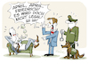 Cartoon: Lauterbachs Aprilscherz (small) by FEICKE tagged aprilscherz,humor,witz,karl,lauterbach,friedrich,merz,cdu,spd,regierung,gesundheit,minister,gesetz,verbot