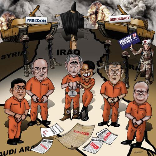 Cartoon: Iraq war (medium) by grant tagged iraq,war