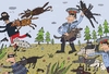 Cartoon: Die Polizeihunde (small) by Sergei Belozerov tagged polizei,police,hund,dog,kriminal