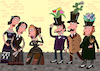 Cartoon: Gentlemen (small) by Sergei Belozerov tagged gentlemen,lady,flowers,love,flirt,spring,march