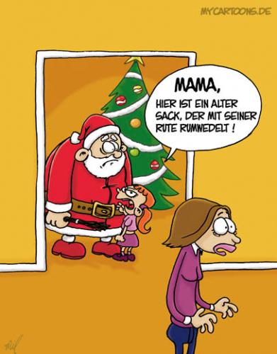 Cartoon: Nikolaus (medium) by mil tagged christmas,cartoon,mil,nikolaus