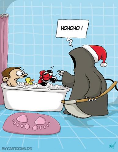Cartoon: Weihnachtstod (medium) by mil tagged christmas,tod,mil