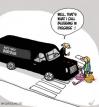 Cartoon: Blessing in Disguise (small) by mil tagged undertaker burial accident luck mil 