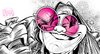 Cartoon: Janis Joplin (small) by Russ Cook tagged janis,joplin,russ,cook,caricature,caricatures,drawing,illustration,portrait,portraits,illustrations,cartoon,music,rock,roll,star,celebrity,famous,singer,america,american,60s,sixties,free,love,soul