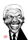 Cartoon: Nelson Mandela (small) by Russ Cook tagged nelson,mandela,russ,cook,anc,south,africa,caricature,digital,drawing,apartheid