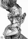 Cartoon: Samuel Beckett (small) by Russ Cook tagged samuel beckett poet writer irish ireland karikatur karikaturen zeichnung caricature russ cook portrait pencil sketch