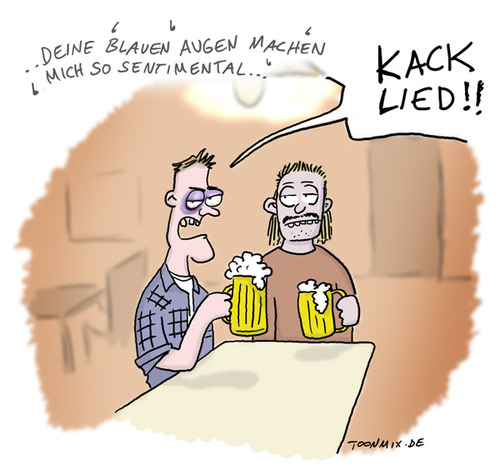 Cartoon: Blaue Augen (medium) by Toonmix tagged neue,deutsche,welle