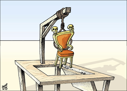 Cartoon: A Man or Regime ?! (medium) by samir alramahi tagged egypt,mubarak,arab,egyptian,revolution,ramahi,cartoon