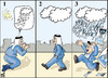 Cartoon: ARAB  and  WIKILEAKS (small) by samir alramahi tagged arab wikileaks rain prayer ramahi cartoon