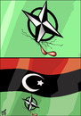 Cartoon: nato and lybia (small) by samir alramahi tagged nato,lybia,arab,ramahi,cartoon