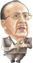 Cartoon: TAHER HEKMAT of Jordan (small) by samir alramahi tagged taher hekmat jordan politics arab ramahi cartoon portrait