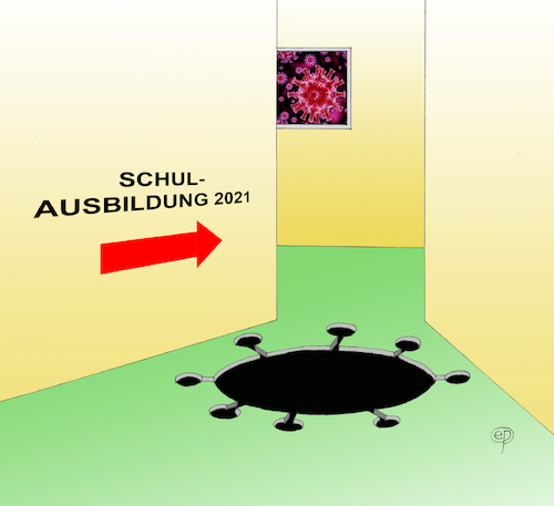 Cartoon: Bildung und Corona (medium) by Erwin Pischel tagged corona,covid,virus,infektion,epidemie,pandemie,abstand,social,distancing,soziale,distanzierung,distanz,gesundheit,virusinfektion,krankheit,pischel,grundrechte,einschraenkungen,schulausbildung,ausbildung,digitalisierung