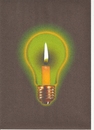 Cartoon: Glühlampe geht das Licht aus (small) by Erwin Pischel tagged glühlampe,glühbirne,energiesparlampe,energieersparnis,energieverschwendung,energieeffizienz,wirkungsgrad,kerze,licht,kerzenlicht,pischel