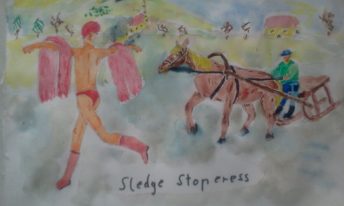 Cartoon: Sledge Stoperess (medium) by Casanova tagged sledge
