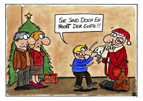 Cartoon: Der Echte (medium) by spass-beiseite tagged weihnachtsmann,weihnachten,geschenke,baum,nikolaus,bart,beiseite,spass,unterhaltung,panel,fun,illustration,design,pointe,kunst,comicstrips,comictagebuch,tagebuch,comic,cartoons,cartoon,witz,bildwitz