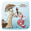 Cartoon: LACHHAFT Cartoon No. 209 (small) by LACHHAFT tagged cartoon comic fliegenpilz lachhaft michael mantel pilze suchen pilzsuche sammeln wald witze