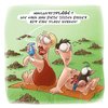 Cartoon: LACHHAFT Cartoon No. 398 (small) by LACHHAFT tagged cartoon comic lachhaft michael mantel witze maulwurf plage sonnen unfall sommer