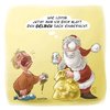 Cartoon: LACHHAFT Cartoon No. 423 (small) by LACHHAFT tagged weihnachten weihnachtsmann santa claus geschenke gelber sack recycling enttäuschung verwechslung witze comic michael mantel