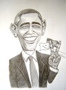 Cartoon: Obama (small) by caknuta-chajanka tagged famous,person,president