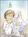 Cartoon: MERKEL MANAGING CRISIS IN GREECE (small) by ANDRZEJ PACULT tagged chancellor,angela,merkel,greece,germany,debt,europe