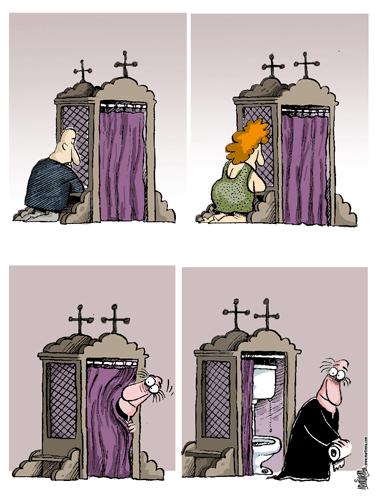 Cartoon: Confesion (medium) by martirena tagged confesion