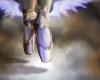 Cartoon: A dream of Ballet (small) by lun2004 tagged dream,ballet,fantasy,wing,crown,sky,illusion,fly