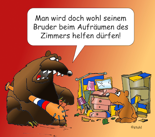 Der Bruder räumt auf