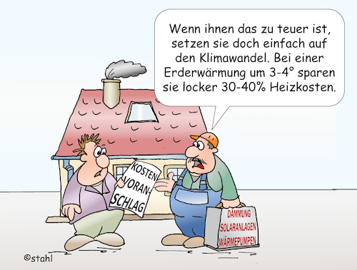 Cartoon: Eigenheim und Klimawandel (medium) by wista tagged haus,eigenheim,wohnen,bauen,heizung,wärmepumpen,isolieren,dämmung,solarzellen,strom,gas,öl,klima,erderwärmung,co2,bauvorschrift,temperatur,heizen,sparen,einsparungen,verbrauch,haus,eigenheim,wohnen,bauen,heizung,wärmepumpen,isolieren,dämmung,solarzellen,strom,gas,öl,klima,erderwärmung,co2,bauvorschrift,temperatur,heizen,sparen,einsparungen,verbrauch