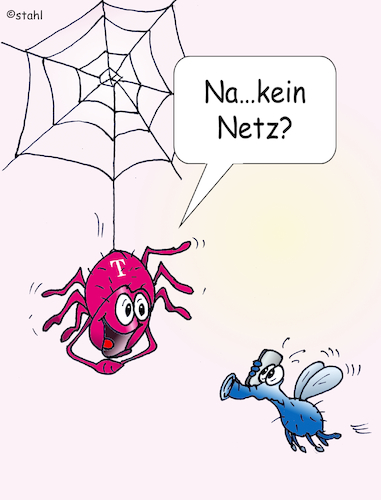 Cartoon: Handynetz (medium) by wista tagged handy,netz,netzbetreiber,telekom,vodafone,o2,handynetzt,telefonieren,netzabdeckung,abdeckung,flat,rate,flatrate,mobilfunk,mobilfunknetz,anbieter,discount,mobile,aldi,talk