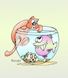 Cartoon: fischen (small) by wista tagged katze,katzen,hauskatze,haustier,haustiere,fisch,fische,fischen,fressen,aquarium,futter,katzenfutter,fischfutter,füttern,jagen,fleisch