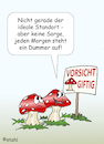 Cartoon: Pilzsaison (small) by wista tagged pilzsammler,pilze,sammeln,pilzsaison,saison,giftpilz,gift,giftpilze,fliegenpilz,knollenblätterpilz,pilzgifte,essbar,genießbar,ungenießbar,rot,weiss,punkte,wald,walpilze,warnung,warnhinweise,vorsicht,tod,tödlich